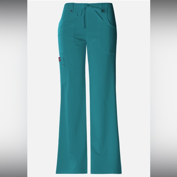 Dickies 82011 Women's Xtreme Stretch Fit Drawstring Flare Leg Scrub Pant - Picture 1 of 7